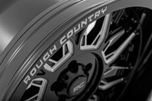 GMC Yukon XL 2500 Wheel - Rough Country - One-Piece Series 86 - Gloss Black w/Milled Accents - '01-'10